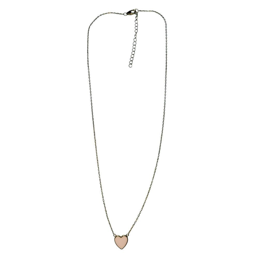 Elegant Pink Heart Pendant Necklace